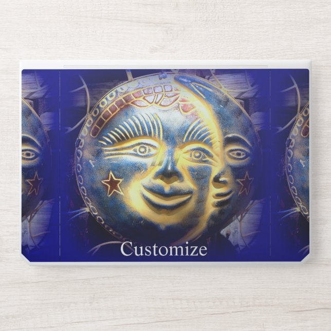 Sun face, moon face Thunder_Cove HP Laptop Skin (Front)