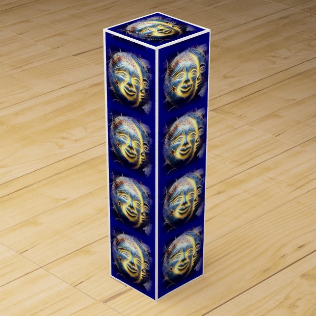 sun face/ moon face wine gift box (Front)