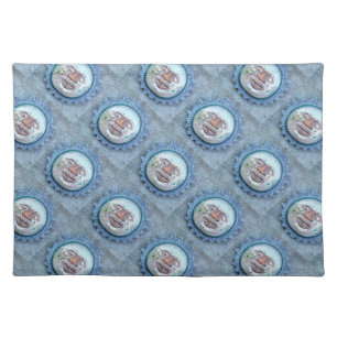 sun face pattern placemat