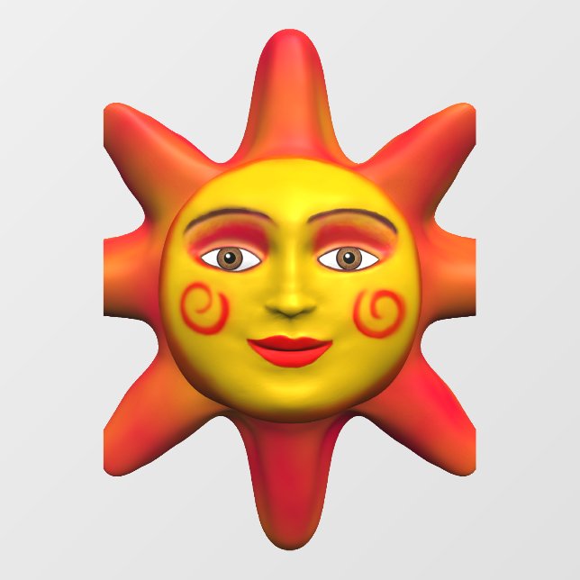 Sun face statuette (Front)