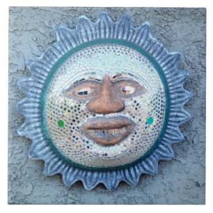 sun face tile