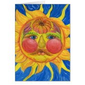 Sun Face with Fruit, Vegetables, Flowers (Front)