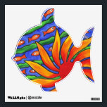 Sun Fish Wall Sticker<br><div class="desc">This is one of my original acrylic paintings which fits so well as a design for this decal.</div>