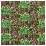 Sun Flower Chipmunk Fabric