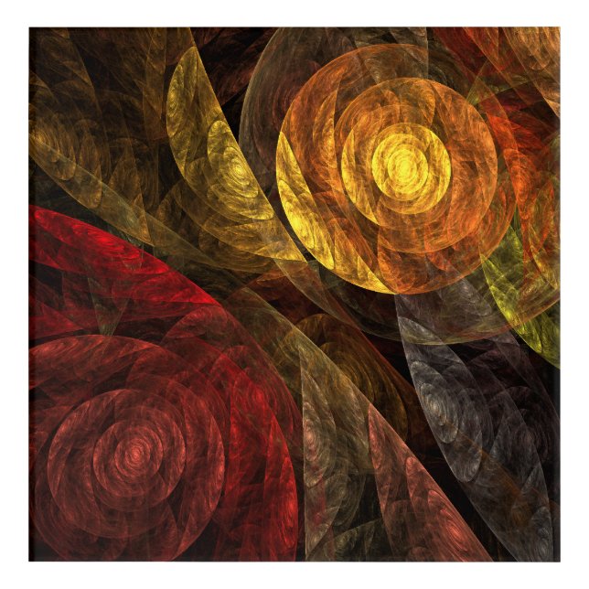 Sun Flower Floral Modern Abstract Art Pattern (Front)