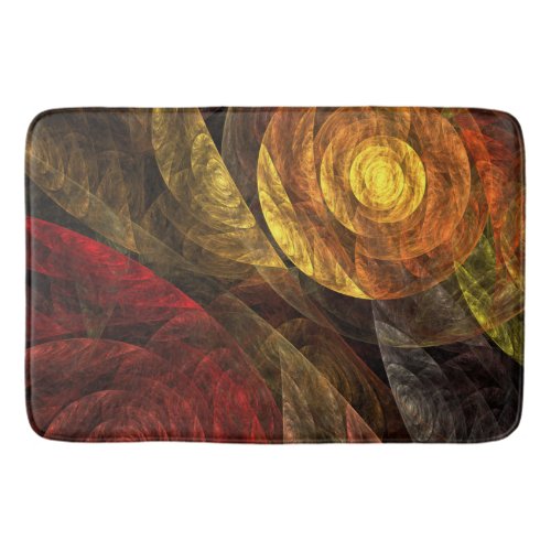 Sun Flower Floral Modern Abstract Art Pattern Bathroom Mat