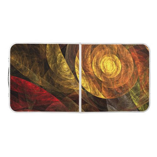 Sun Flower Floral Modern Abstract Art Pattern Beer Pong Table