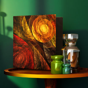 Sun Flower Floral Modern Abstract Art Pattern Binder