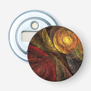 Sun Flower Floral Modern Abstract Art Pattern Bottle Opener