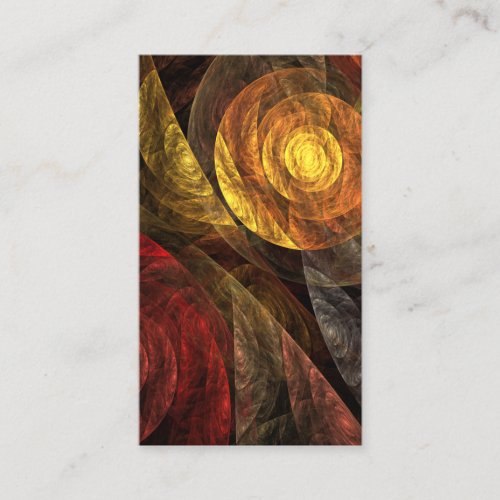 The Spiral of Life Abstract Art Business Card