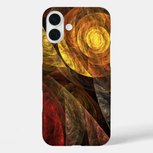 Sun Flower Floral Modern Abstract Art Pattern iPhone 16 Plus Case