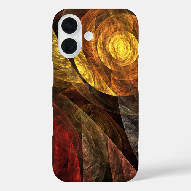 Sun Flower Floral Modern Abstract Art Pattern Case-Mate iPhone Case (Back)