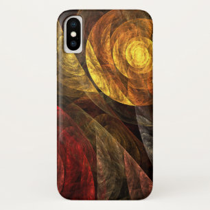 Sun Flower Floral Modern Abstract Art Pattern iPhone X Case