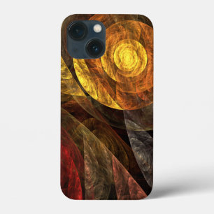 Sun Flower Floral Modern Abstract Art Pattern iPhone 13 Mini Case