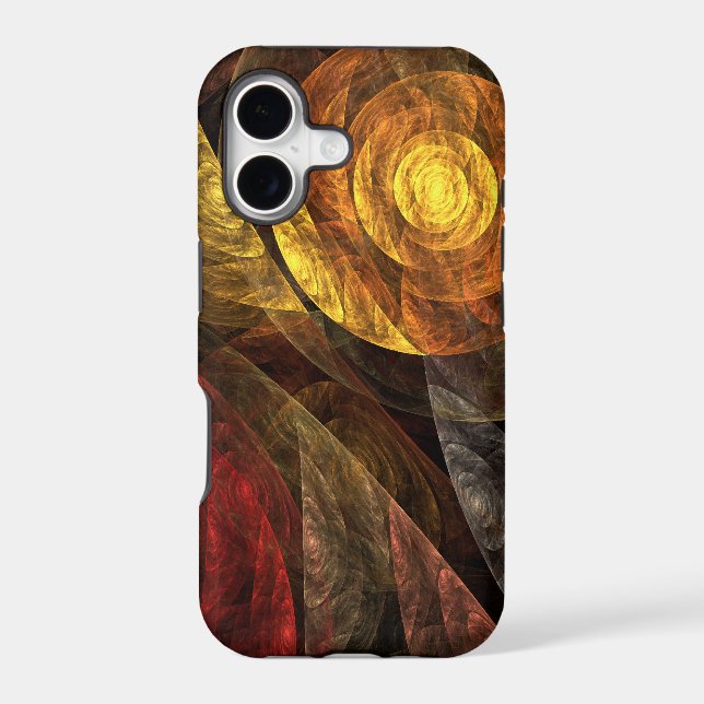 Sun Flower Floral Modern Abstract Art Pattern Case-Mate iPhone Case (Back)