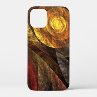 Sun Flower Floral Modern Abstract Art Pattern iPhone 12 Mini Case