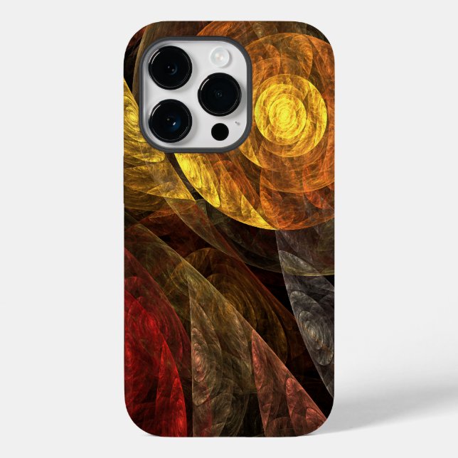 Sun Flower Floral Modern Abstract Art Pattern Case-Mate iPhone Case (Back)