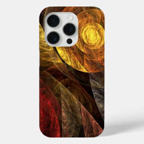 Sun Flower Floral Modern Abstract Art Pattern iPhone 15 Pro Case