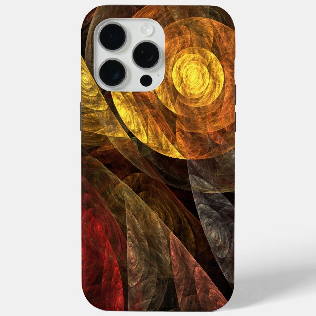 Sun Flower Floral Modern Abstract Art Pattern Case-Mate iPhone Case (Back)