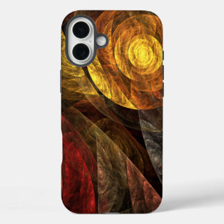 Sun Flower Floral Modern Abstract Art Pattern iPhone 16 Plus Case