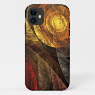 Sun Flower Floral Modern Abstract Art Pattern iPhone 11 Case
