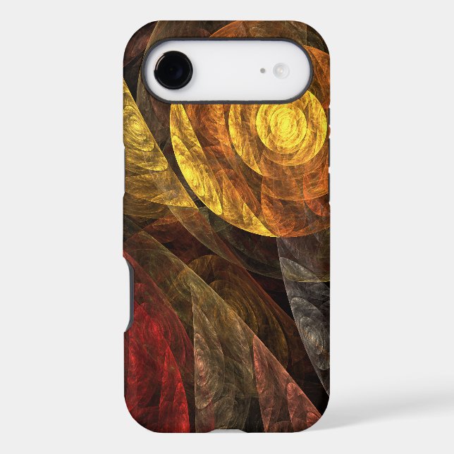 Sun Flower Floral Modern Abstract Art Pattern Case-Mate iPhone Case (Back)