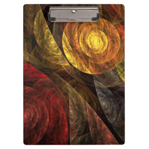 Sun Flower Floral Modern Abstract Art Pattern Clipboard