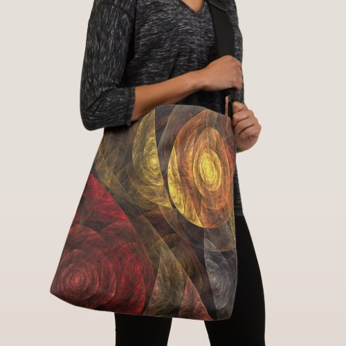 Sun Flower Floral Modern Abstract Art Pattern Crossbody Bag