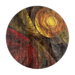 Sun Flower Floral Modern Abstract Art Pattern Cutting Board