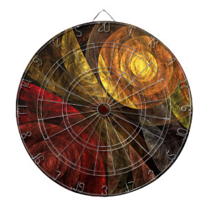 Sun Flower Floral Modern Abstract Art Pattern Dartboard