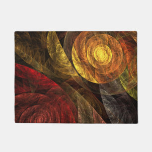 Sun Flower Floral Modern Abstract Art Pattern Doormat