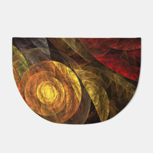Sun Flower Floral Modern Abstract Art Pattern Doormat