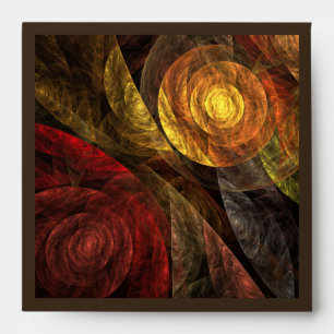 Sun Flower Floral Modern Abstract Art Pattern Envelope