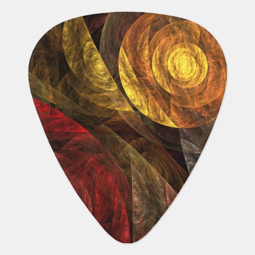 Sun Flower Floral Modern Abstract Art Pattern Guitar Pick