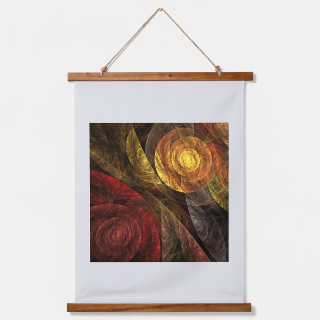 Sun Flower Floral Modern Abstract Art Pattern Hanging Tapestry (Front)