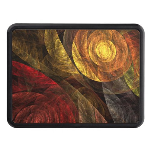 Sun Flower Floral Modern Abstract Art Pattern Hitch Cover
