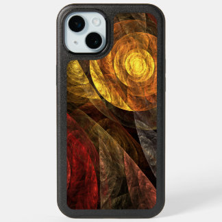 Sun Flower Floral Modern Abstract Art Pattern iPhone 15 Plus Case