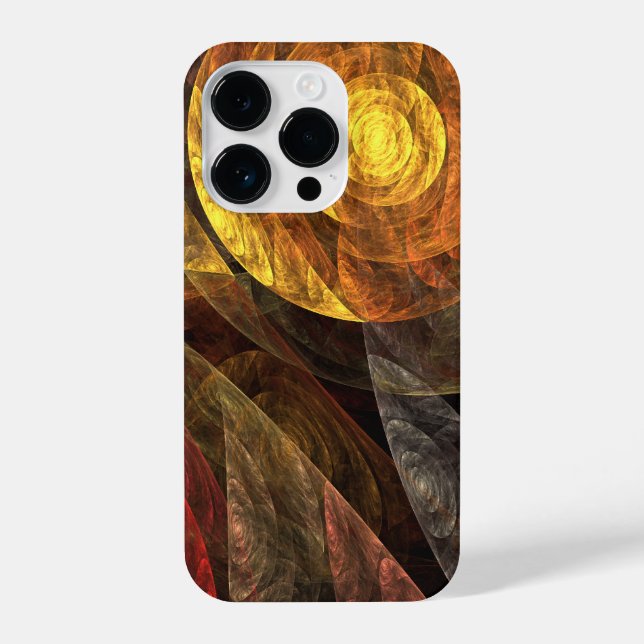 Sun Flower Floral Modern Abstract Art Pattern iPhone Case (Back)