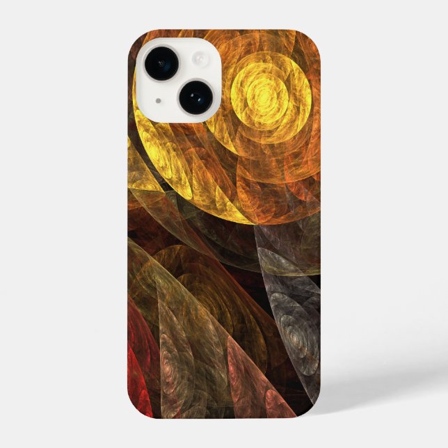 Sun Flower Floral Modern Abstract Art Pattern iPhone Case (Back)