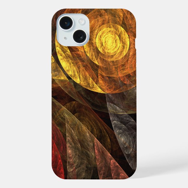 Sun Flower Floral Modern Abstract Art Pattern iPhone Case (Back)