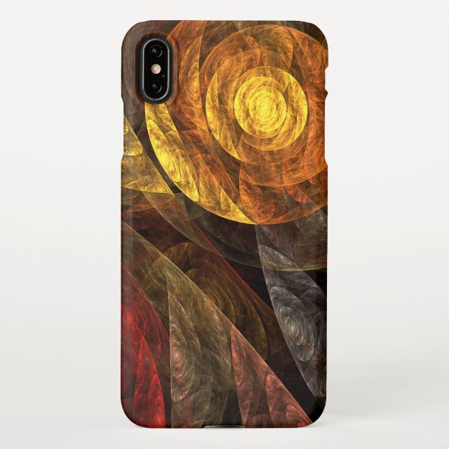 Sun Flower Floral Modern Abstract Art Pattern iPhone Case (Back)