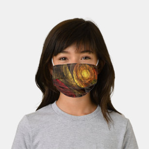 Sun Flower Floral Modern Abstract Art Pattern Kids' Cloth Face Mask