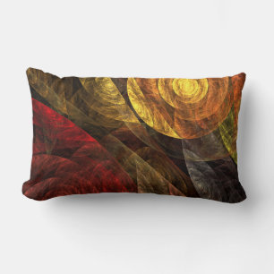 Sun Flower Floral Modern Abstract Art Pattern Lumbar Pillow