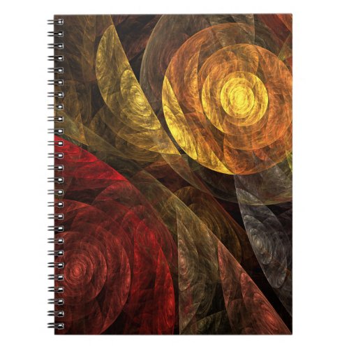 Sun Flower Floral Modern Abstract Art Pattern Notebook