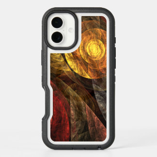 Sun Flower Floral Modern Abstract Art Pattern iPhone 16 Plus Case