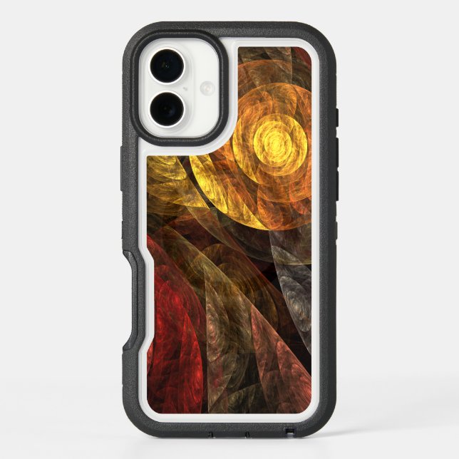 Sun Flower Floral Modern Abstract Art Pattern Otterbox iPhone Case (Back)
