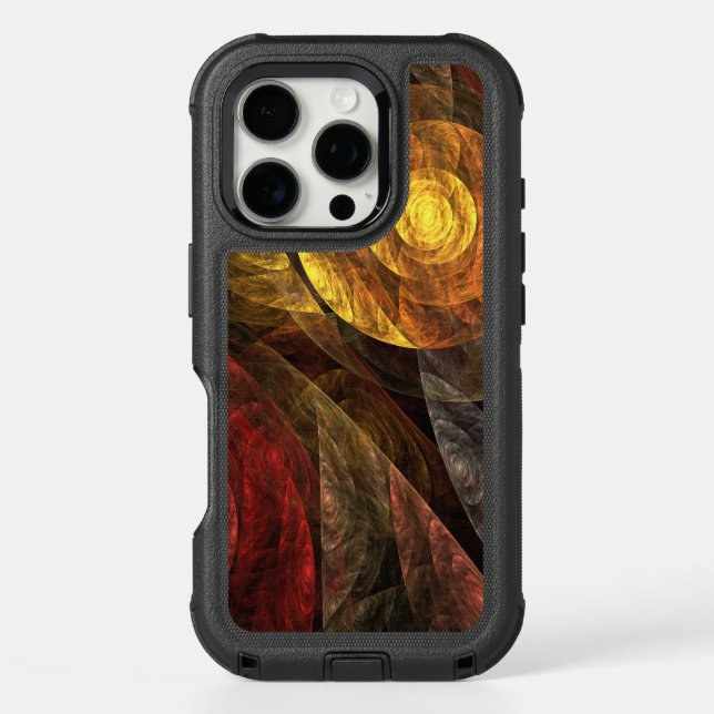 Sun Flower Floral Modern Abstract Art Pattern Otterbox iPhone Case (Back)