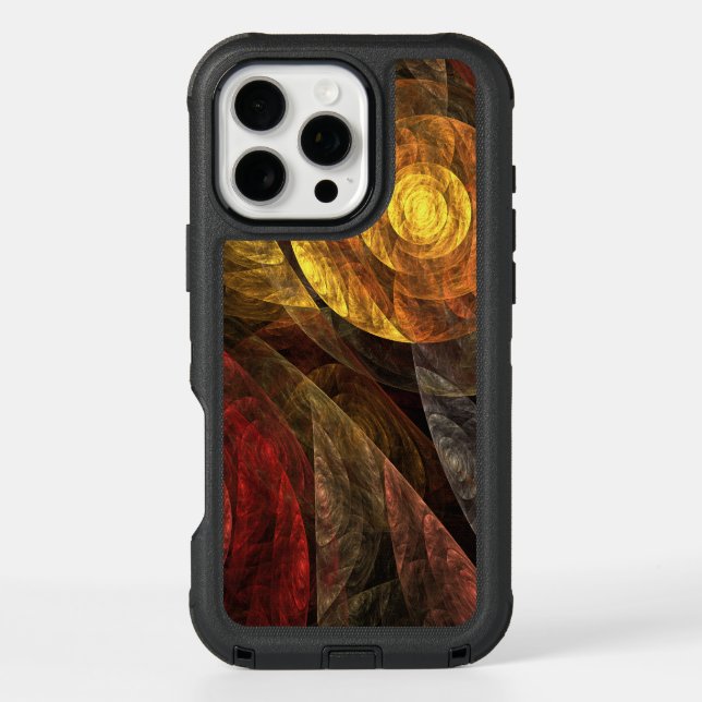 Sun Flower Floral Modern Abstract Art Pattern Otterbox iPhone Case (Back)