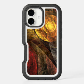 Sun Flower Floral Modern Abstract Art Pattern iPhone 16 Case