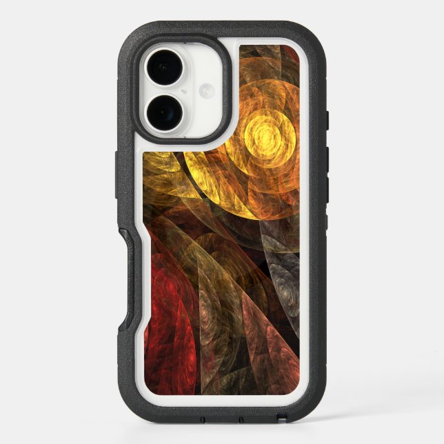 Sun Flower Floral Modern Abstract Art Pattern Otterbox iPhone Case (Back)